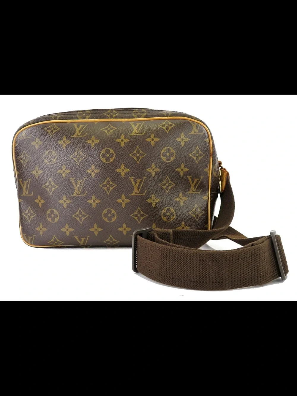 Louis Vuitton Monogram Canvas Messenger Bag in Brown and Tan